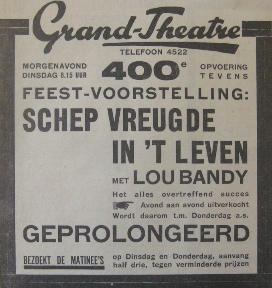 lou bandy advertentie schep vreugde leven